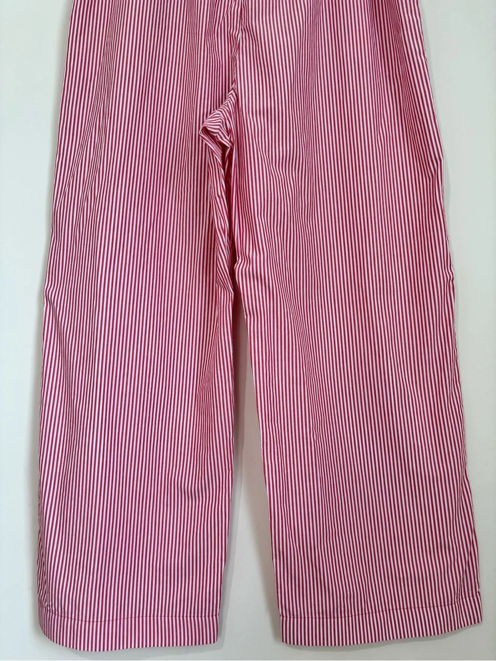 J.Crew Men's XL Red & White Striped Straight Leg Relaxed Pull On Lounge Pants